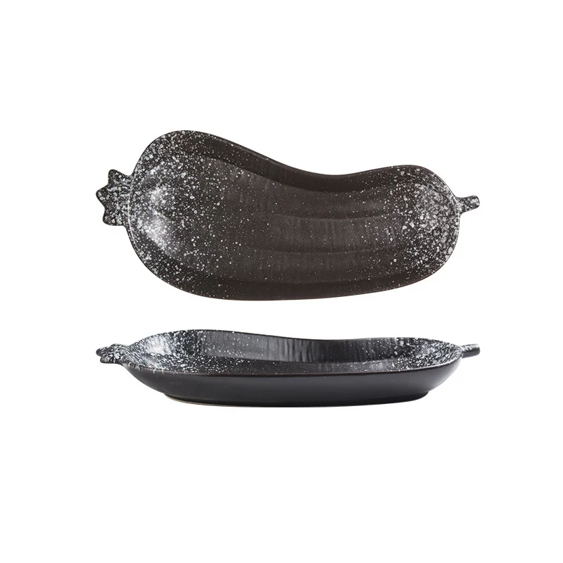 Style B Eggplant Shaped Ceramic Serveware