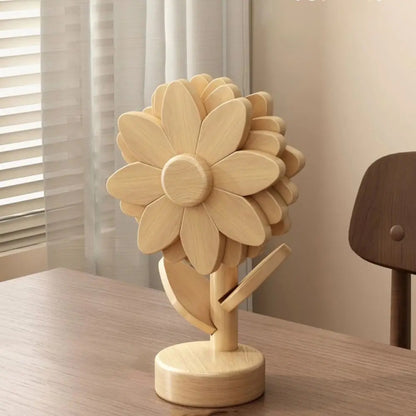 Wood Hot Pad Trivet Flower