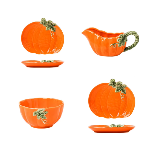 Enchanted Pumpkin Shaped Ceramic Tableware