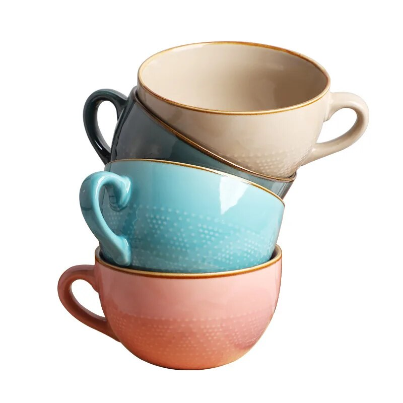 Morning Perk Ceramic Cereal Mugs