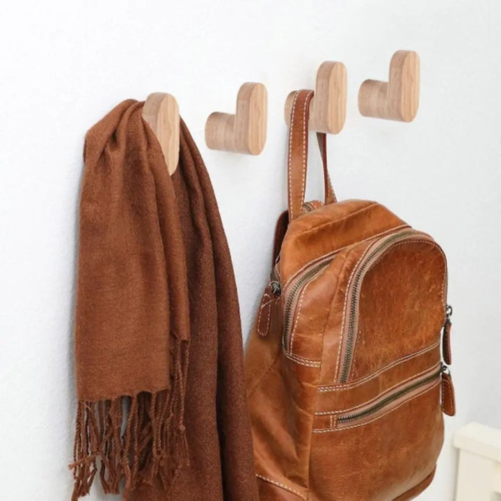 Entry Wall Wall Hooks For Hanging Scarves Backpacks Coats Hats And More Real Wood Hooks For Foyer Decor