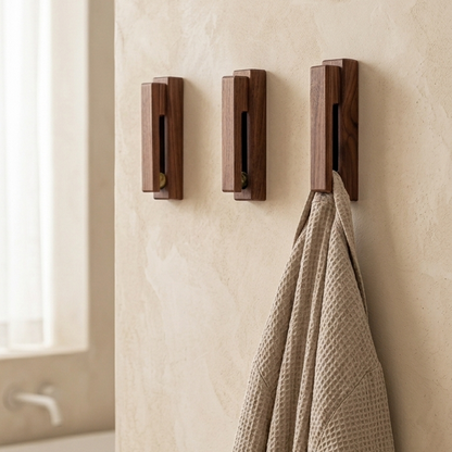 Organic Bathroom Decor Wall Hooks Marble Slide Robe Holder Spa Style Towel Holders