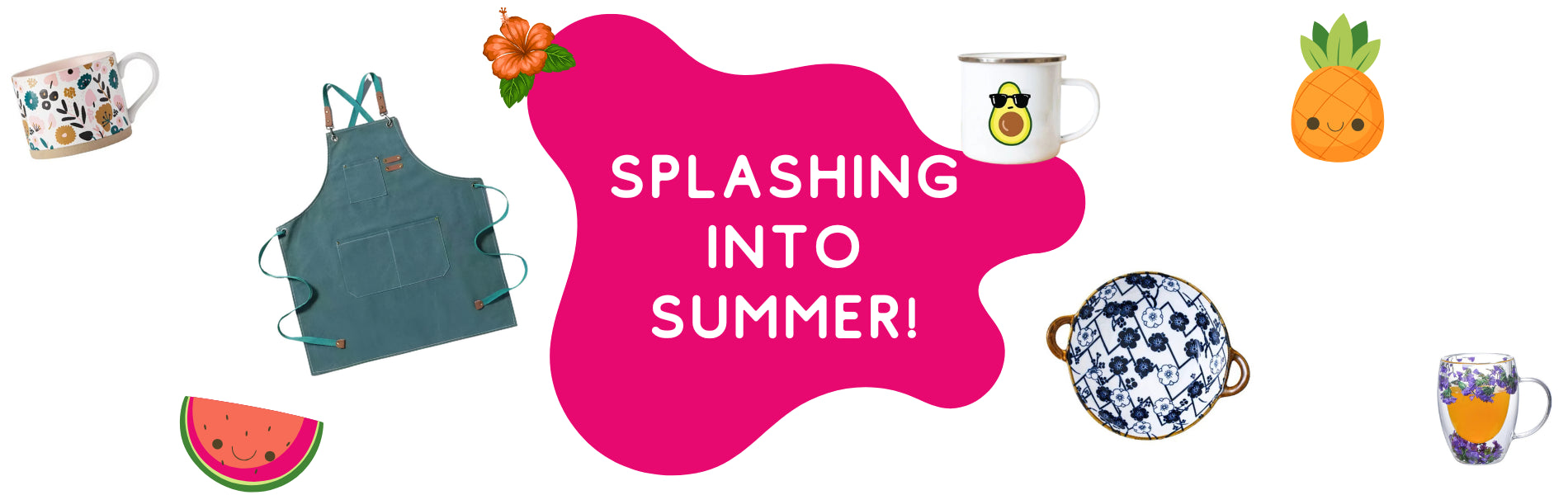 Splash into summer with these pops of color, healthy food, and great new home decor pieces.