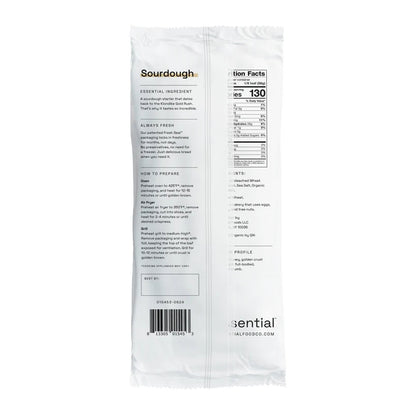 Essential Baking Company Take And Bake 1 Pound Organic Sourdough Bread Loaf Nutritional Facts And Ingredients