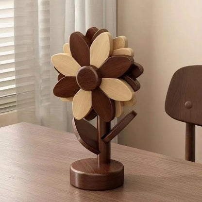 Wood Hot Pad Trivet Flower