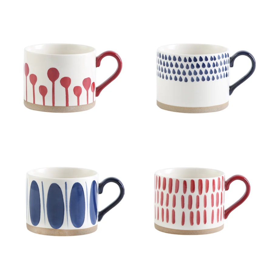 Grounded Art Ceramic Mugs With Exposed Base