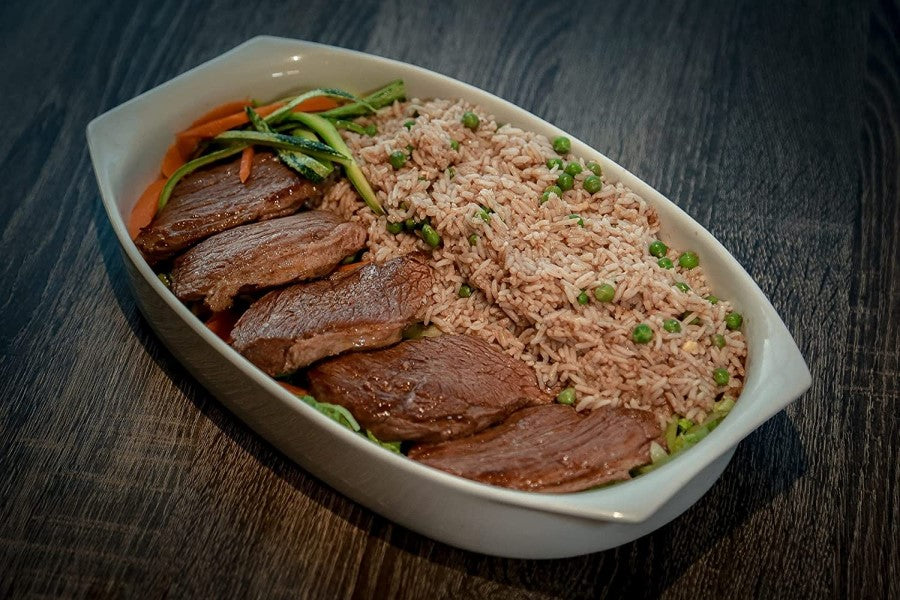 Rich Beef and Organic Brown Rice Paired With Peas For a Perfect Dinner