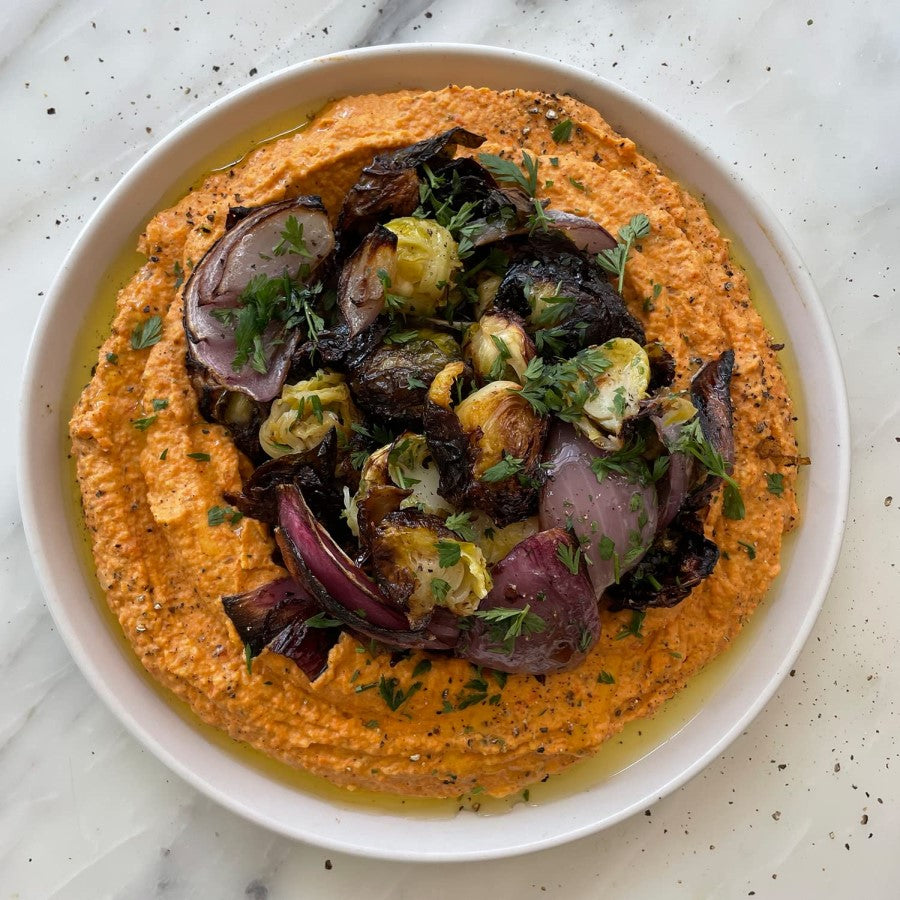 Autumn Hummus Dip Made With Organic New York Seed & Mill Sesame Tahini