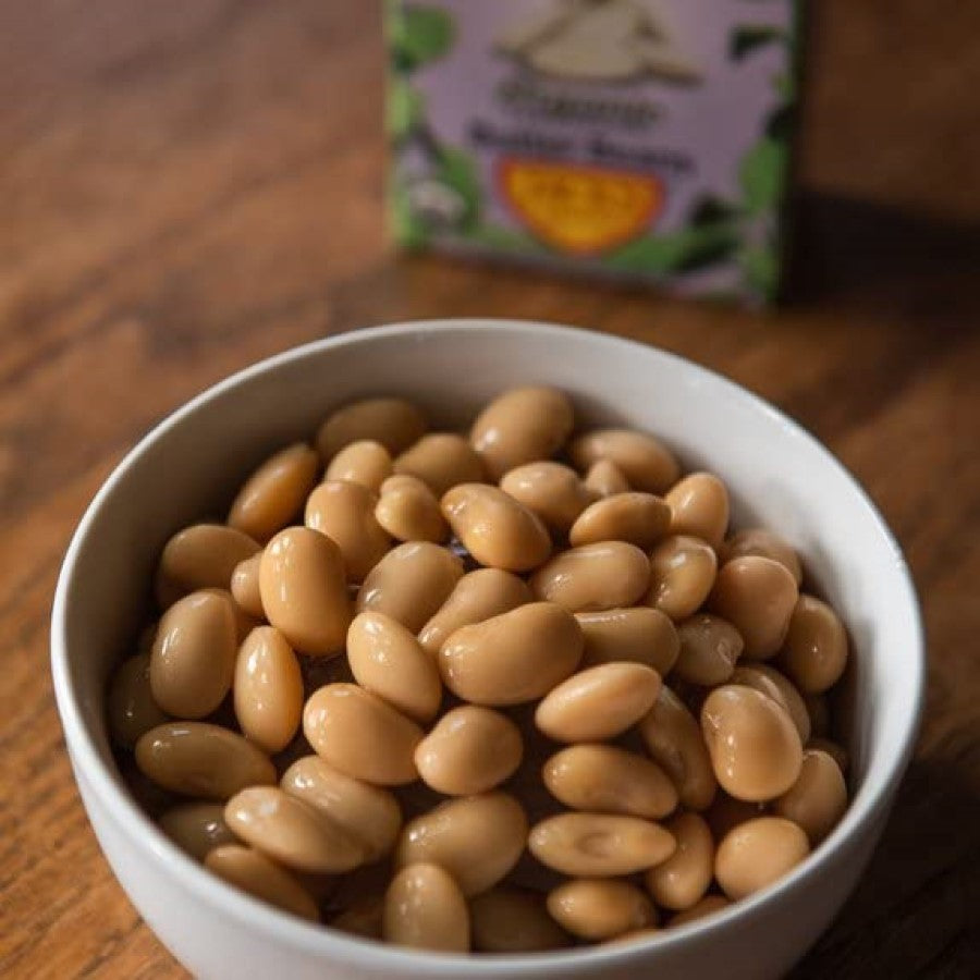 Bowl Of Organic Butter Beans Jack's Quality Box Of Beans