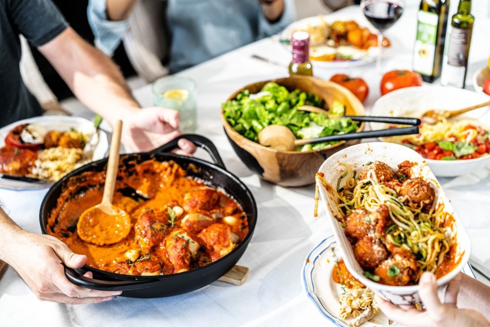 Cast Iron Serving Skillet With Vodka Sauce Chicken Thighs Primal Kitchen Recipe