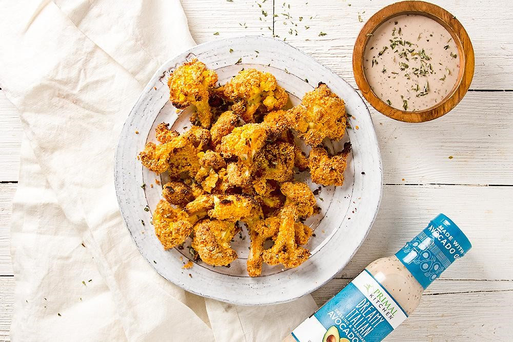 Dreamy Italian Cauliflower Wings Primal Kitchen Whole30 Approved Vegan Recipe