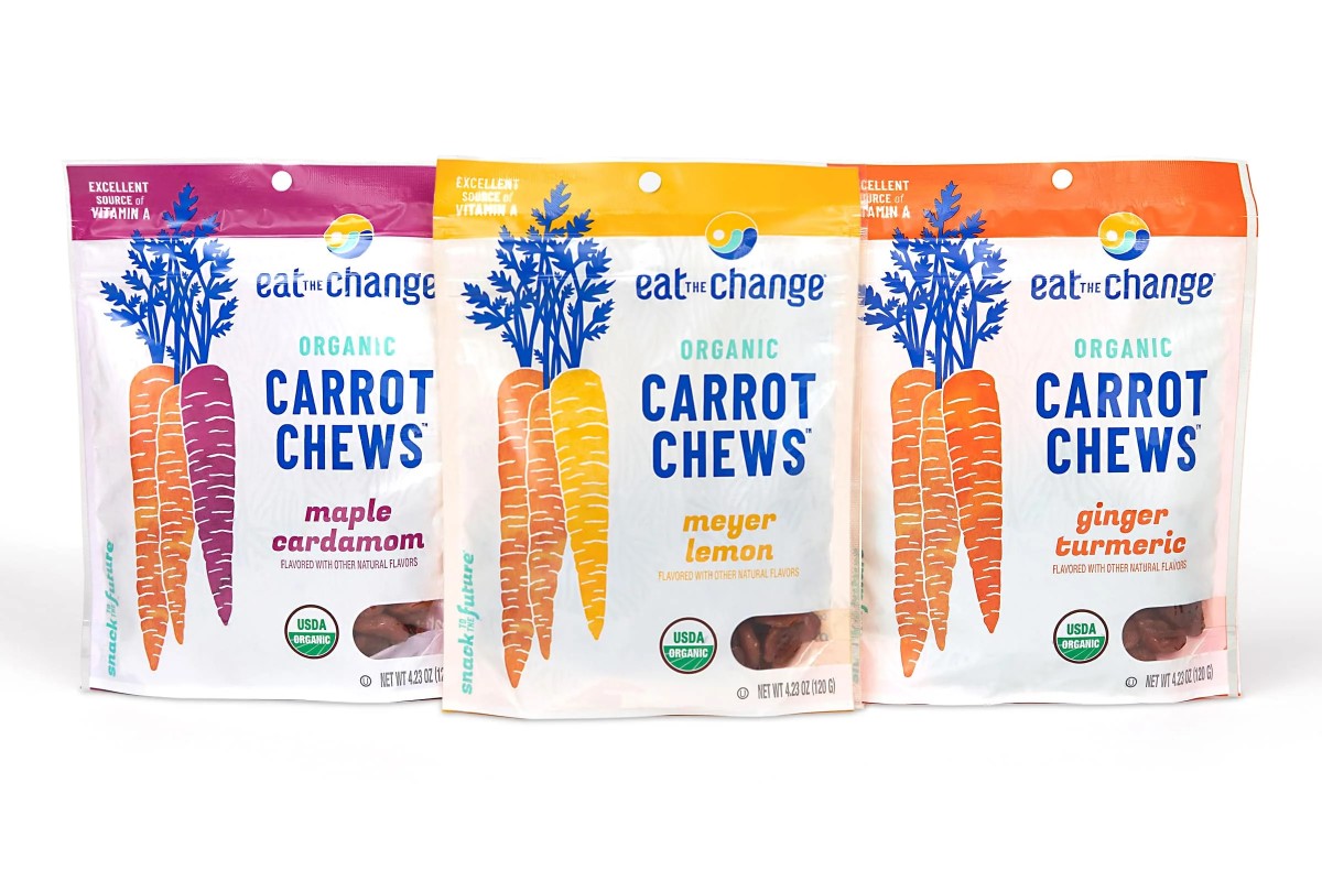 Eat The Change Carrot Chews In 3 Organic Flavors Maple Cardamom Meyer Lemon Ginger Turmeric Healthy Snack Food