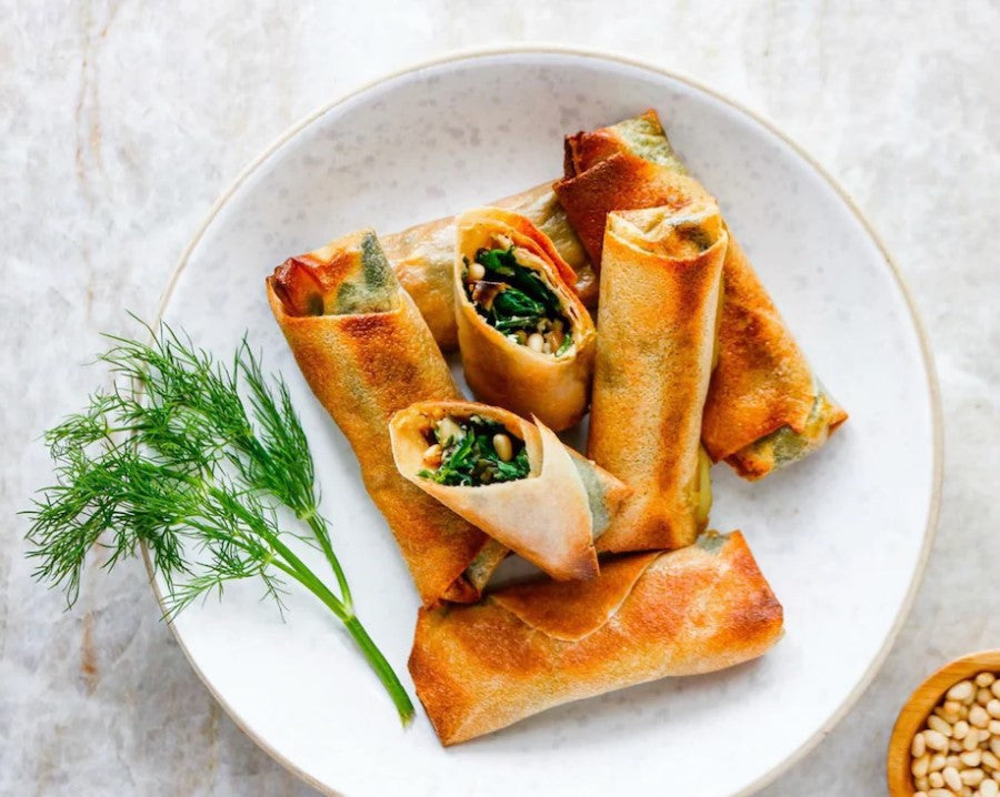 Fresh Herbs And Cooked NUCO Cassava Coconut Wraps