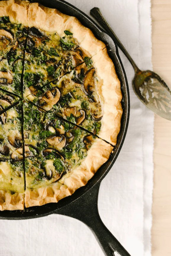 Organic Bonafide Provisions Recipe Gluten Free Spinach And Mushroom Quiche