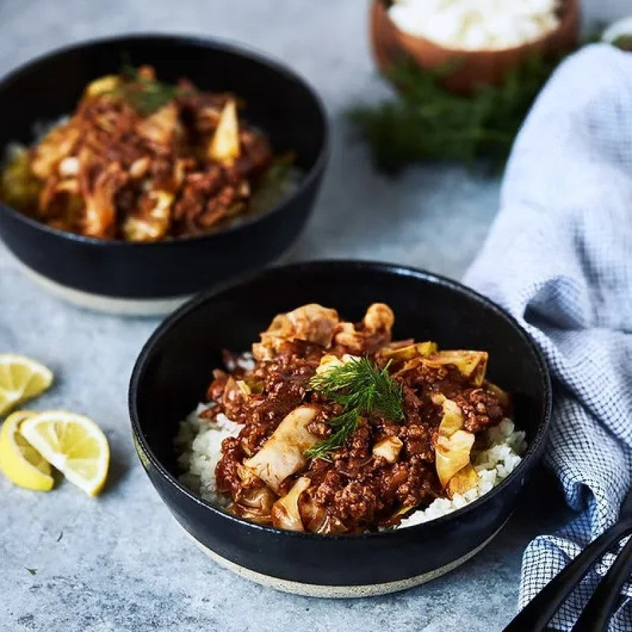 Greek Lamb And Cabbage Bowls Terra Delyssa Organic Extra Virgin Olive Oil Recipe