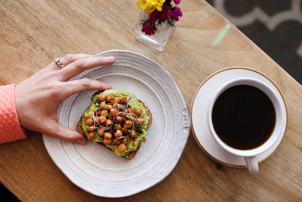 Madhava Honey Recipe Spiced Chickpea Avocado Toast With Organic Coffee