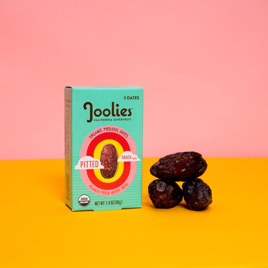 Three Organic Fresh Dates Pitted Medjool Dates Snack Pack From Joolies