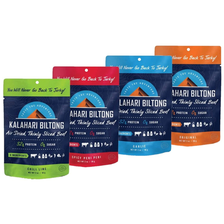 Kalahari Biltong Air Dried Thinly Sliced Beef In 4 Flavors