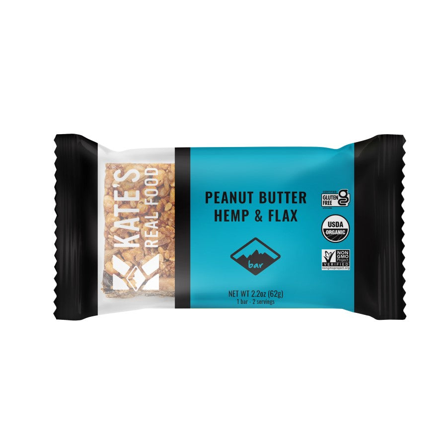 Kate's Real Food Peanut Butter Hemp & Flax Bar 2.2oz