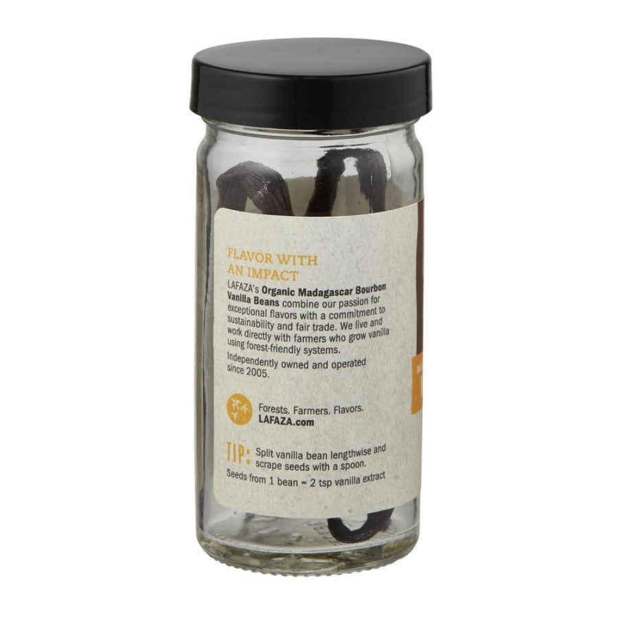 Flavor With Impact Lafaza Organic Madagascar Bourbon Vanilla Beans Seeds From 1 Bean Equal 2 Teaspoons Vanilla Extract