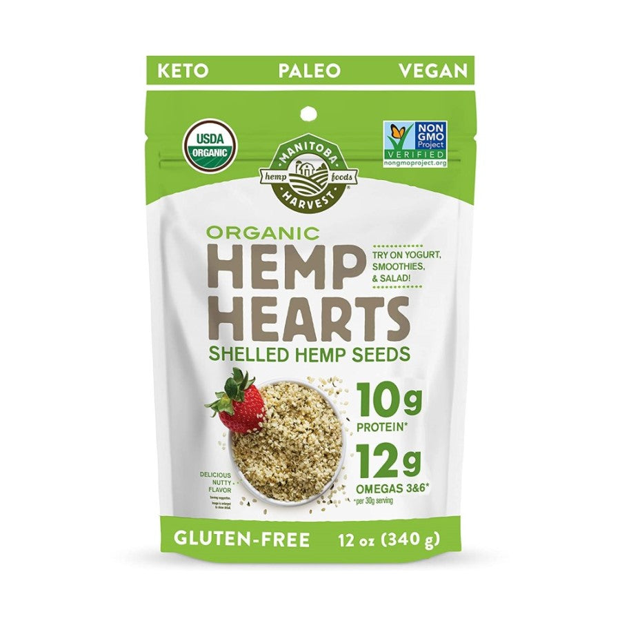 Manitoba Harvest Organic Hemp Hearts Shelled Hemp Seeds 12oz