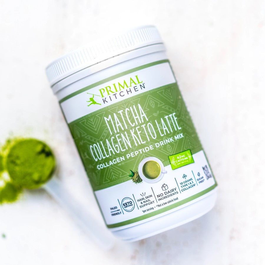 Primal Kitchen Matcha Tea Collagen Peptide Keto Drink Mix Powder