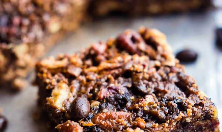 Paleo Coffee Pecan Bars Pamela's Nut Flour Blend Recipe