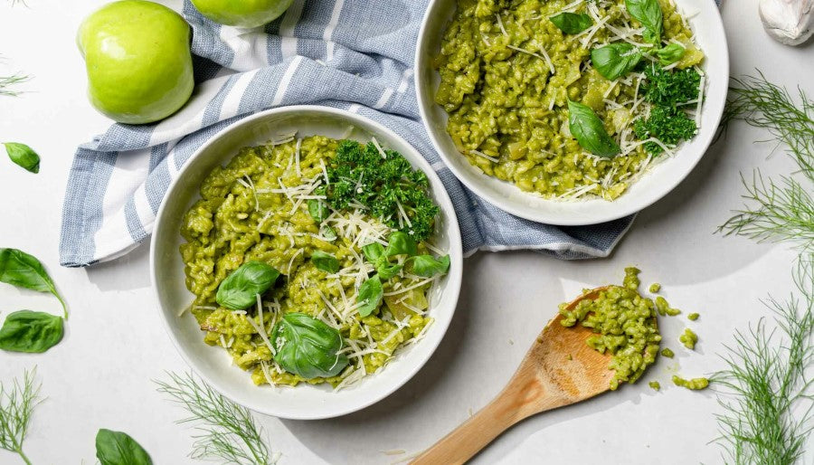 Pesto Risotto Lundberg Rice Recipe White Arborio