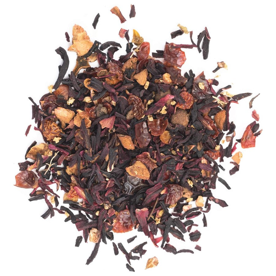 Loose Leaf Organic Herbal Tea Elderflower Hibiscus Apple Rose Hips Allspice Hibiscus Rosehip Pinky Up Caffeine Free