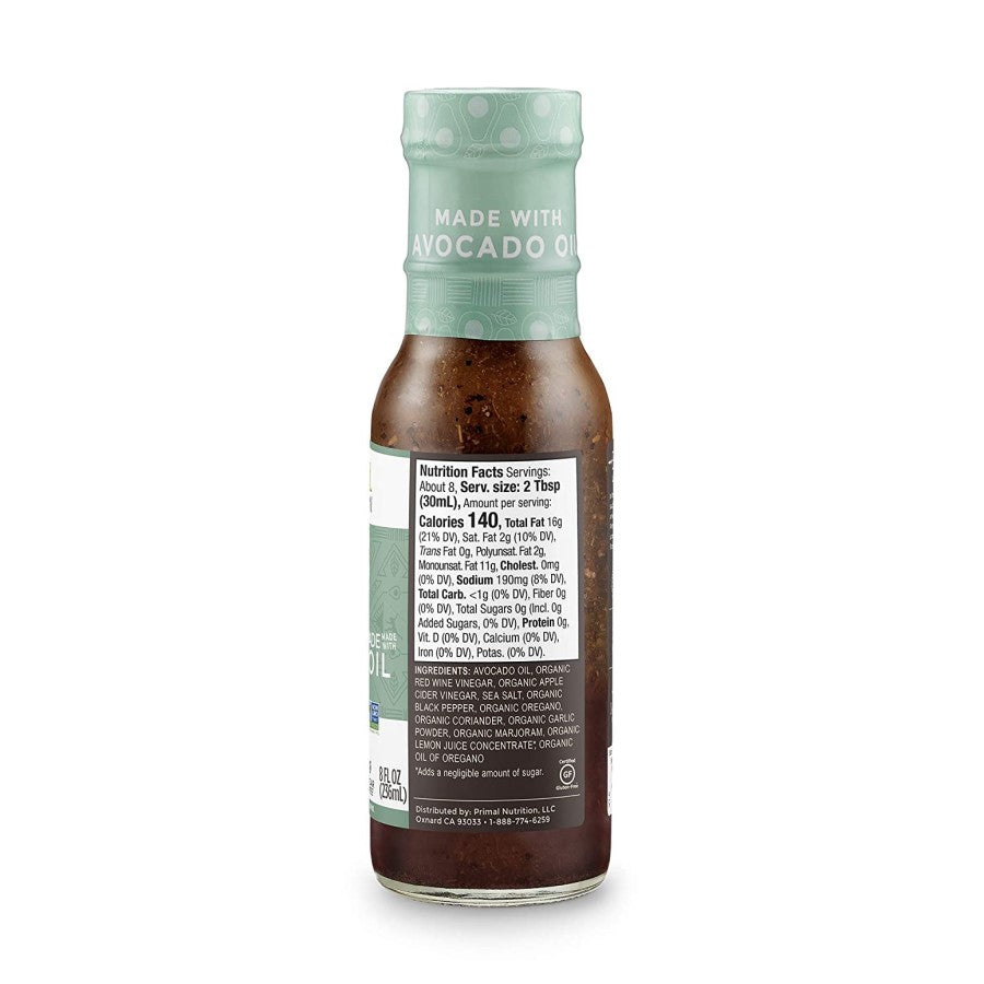 Primal Kitchen Greek Dressing Ingredients Nutrition Facts