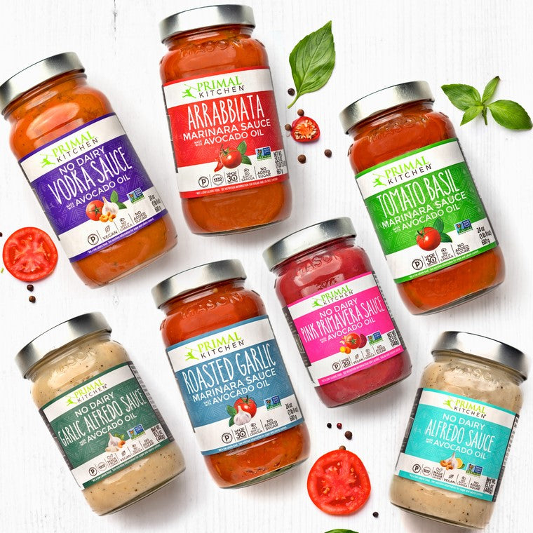 Primal Kitchen Non-GMO Verified Clean Ingredient Sauces For Pasta Recipes