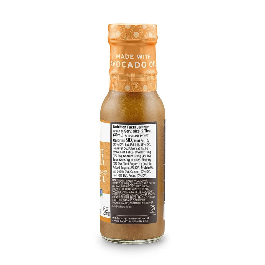 Primal Kitchen Sesame Ginger Dressing Ingredients Nutrition Facts