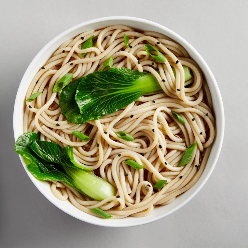 Organic Lotus Foods Udon Brown Rice Noodle Dish With Baby Bok Choy Veggies