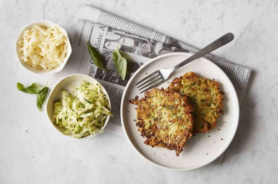 Zucchini Cheese Pancakes Made With Organic Zucchini And All Purpose King Arthur Flour